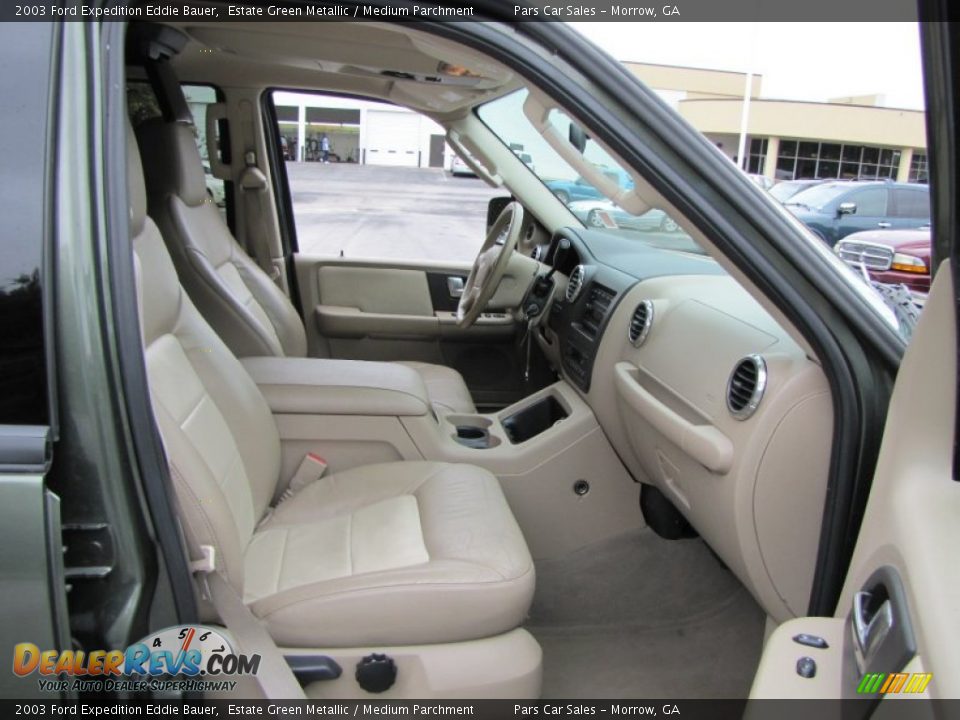 2003 Ford Expedition Eddie Bauer Estate Green Metallic / Medium Parchment Photo #12