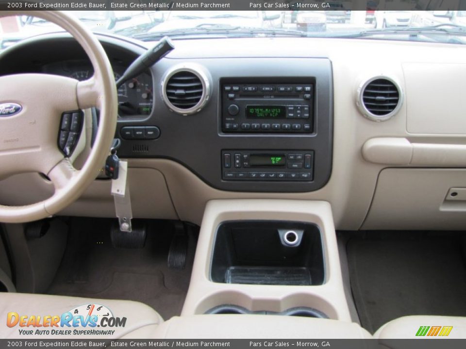 2003 Ford Expedition Eddie Bauer Estate Green Metallic / Medium Parchment Photo #13