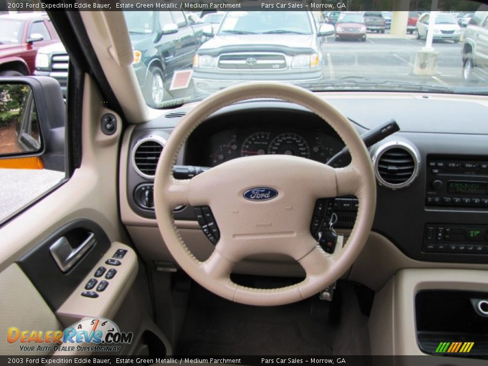 2003 Ford Expedition Eddie Bauer Estate Green Metallic / Medium Parchment Photo #14