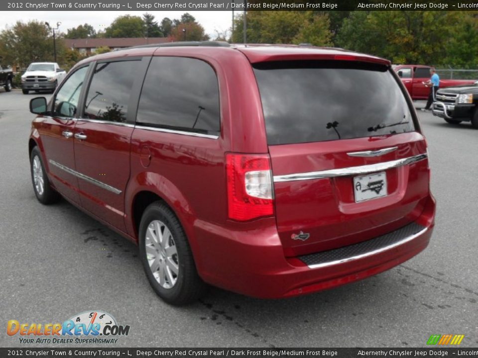 2012 Chrysler Town & Country Touring - L Deep Cherry Red Crystal Pearl / Dark Frost Beige/Medium Frost Beige Photo #2