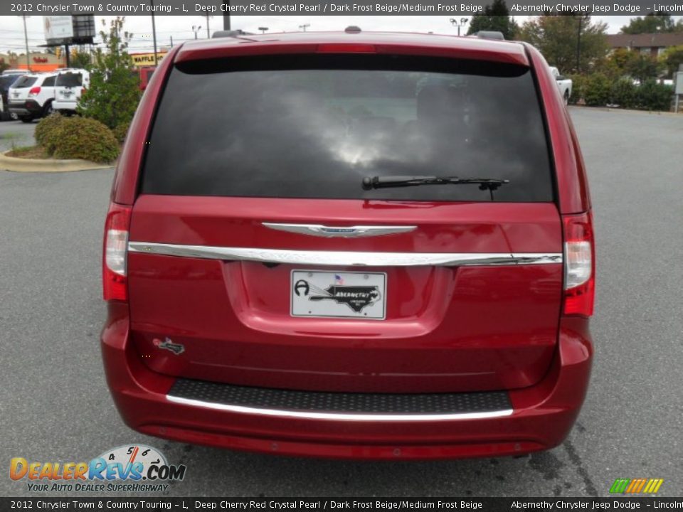2012 Chrysler Town & Country Touring - L Deep Cherry Red Crystal Pearl / Dark Frost Beige/Medium Frost Beige Photo #3