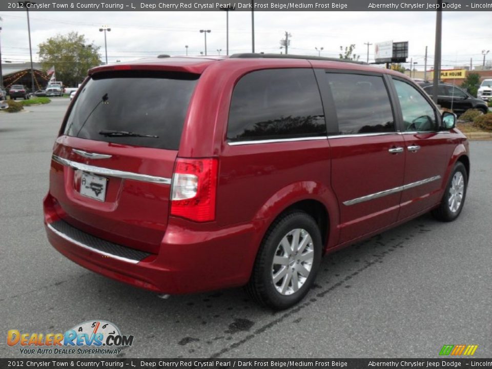2012 Chrysler Town & Country Touring - L Deep Cherry Red Crystal Pearl / Dark Frost Beige/Medium Frost Beige Photo #4