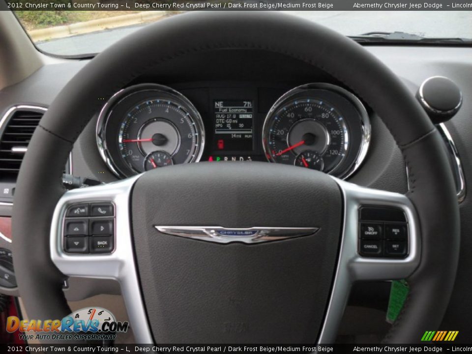 2012 Chrysler Town & Country Touring - L Deep Cherry Red Crystal Pearl / Dark Frost Beige/Medium Frost Beige Photo #12