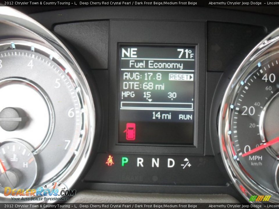 2012 Chrysler Town & Country Touring - L Deep Cherry Red Crystal Pearl / Dark Frost Beige/Medium Frost Beige Photo #13