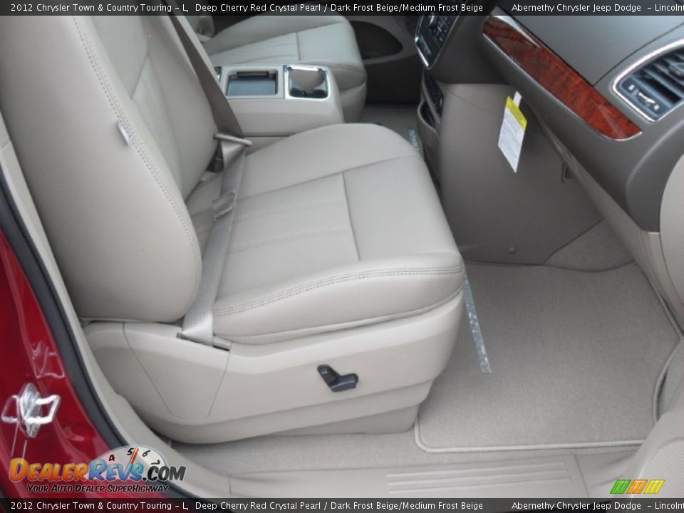 2012 Chrysler Town & Country Touring - L Deep Cherry Red Crystal Pearl / Dark Frost Beige/Medium Frost Beige Photo #21