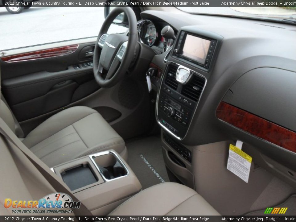 2012 Chrysler Town & Country Touring - L Deep Cherry Red Crystal Pearl / Dark Frost Beige/Medium Frost Beige Photo #22
