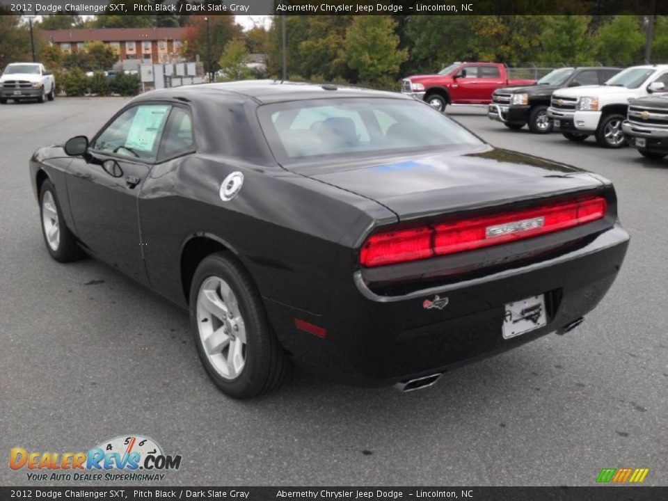 2012 Dodge Challenger SXT Pitch Black / Dark Slate Gray Photo #2