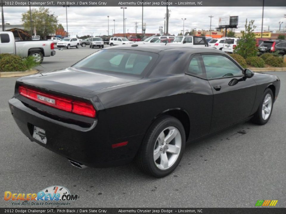 2012 Dodge Challenger SXT Pitch Black / Dark Slate Gray Photo #4