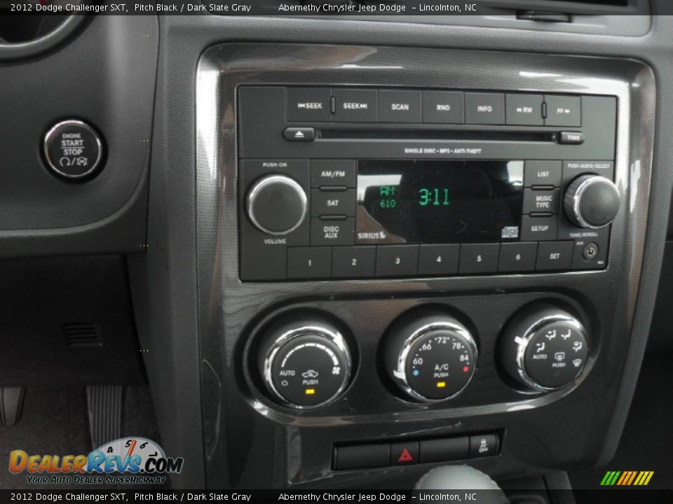 2012 Dodge Challenger SXT Pitch Black / Dark Slate Gray Photo #12