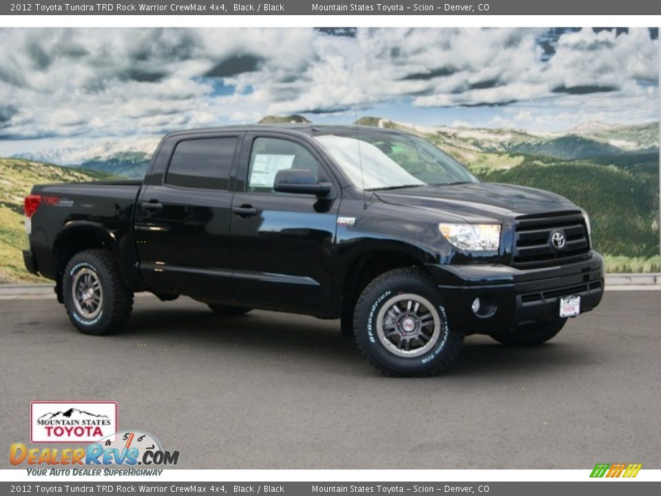 2012 Toyota Tundra TRD Rock Warrior CrewMax 4x4 Black / Black Photo #1