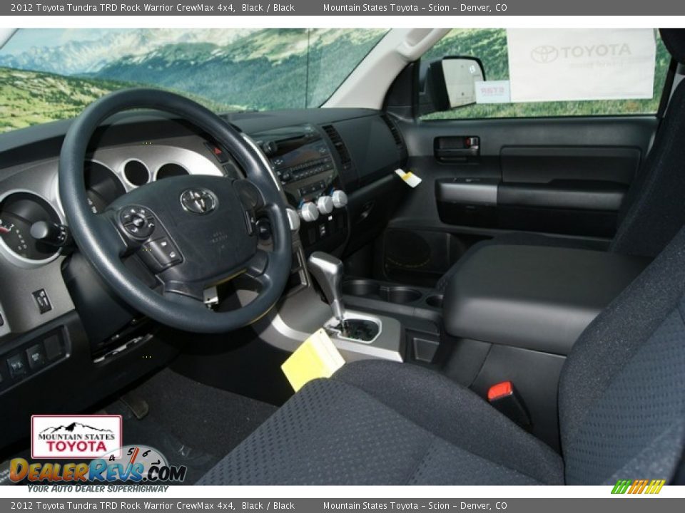 2012 Toyota Tundra TRD Rock Warrior CrewMax 4x4 Black / Black Photo #4