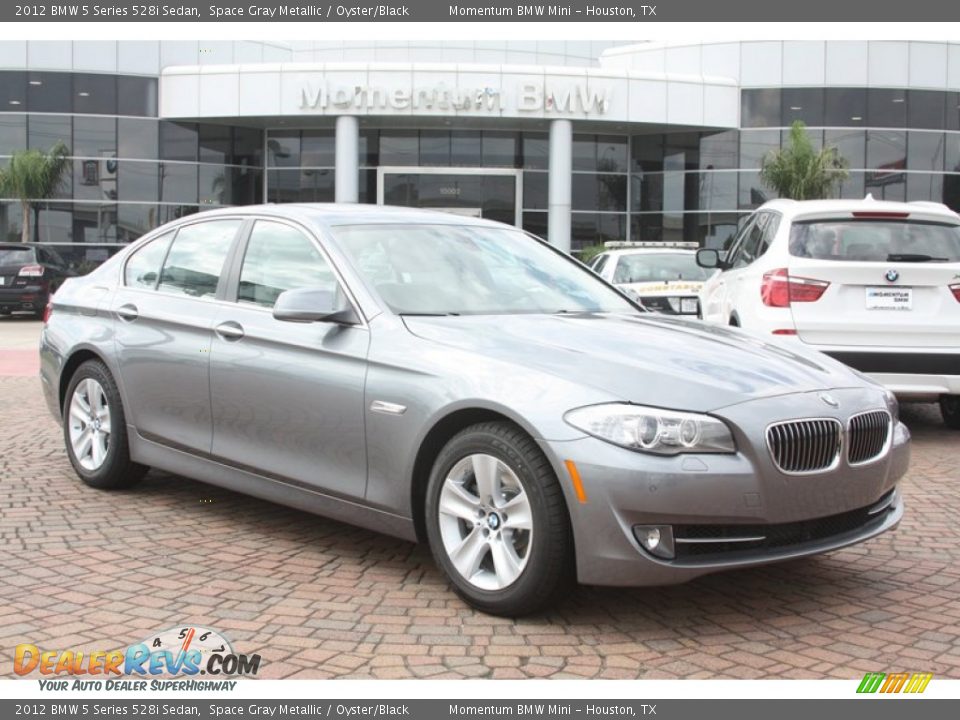 2012 BMW 5 Series 528i Sedan Space Gray Metallic / Oyster/Black Photo #1