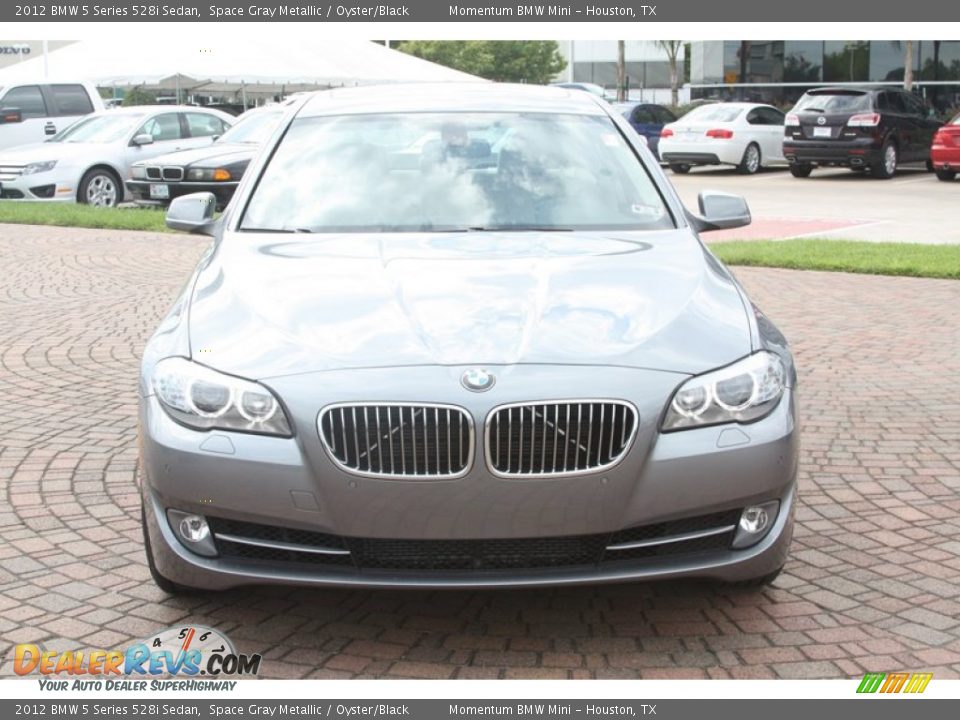 2012 BMW 5 Series 528i Sedan Space Gray Metallic / Oyster/Black Photo #2