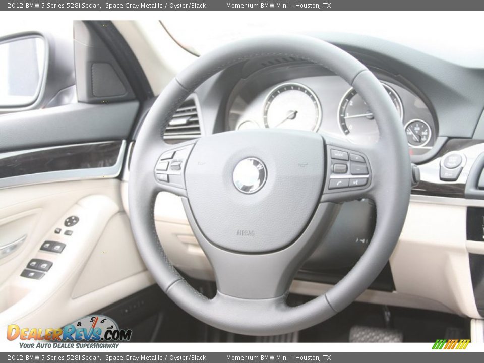 2012 BMW 5 Series 528i Sedan Steering Wheel Photo #28