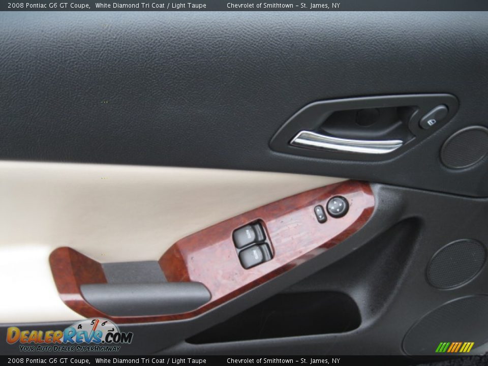 2008 Pontiac G6 GT Coupe White Diamond Tri Coat / Light Taupe Photo #6