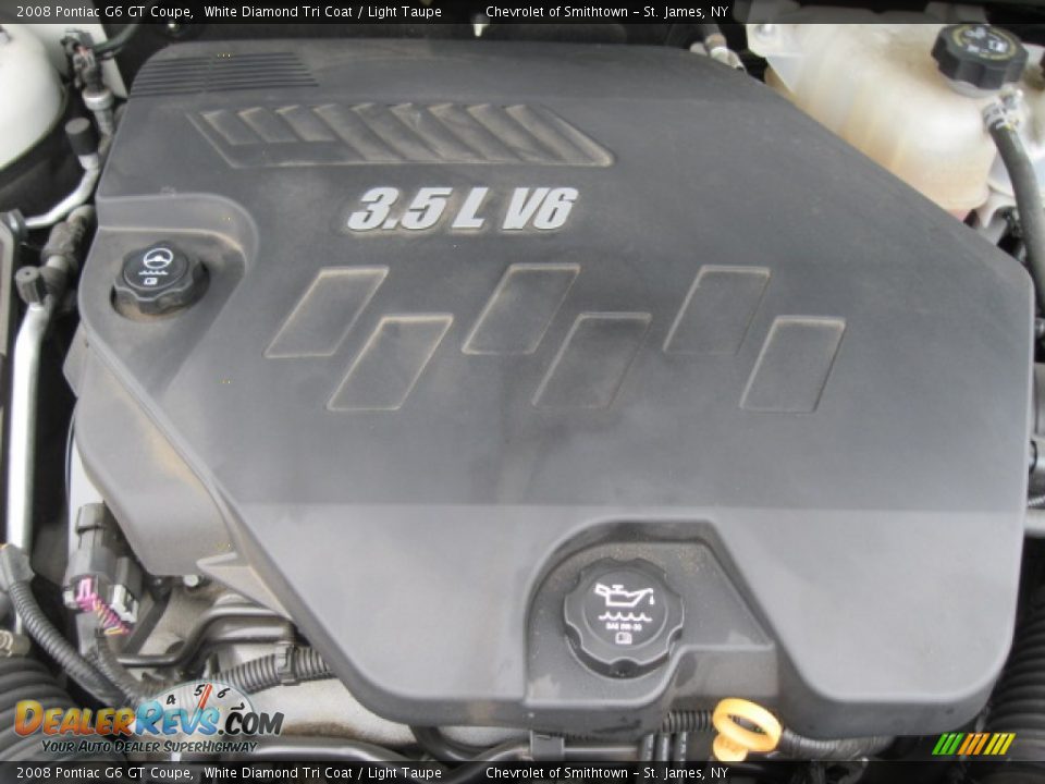 2008 Pontiac G6 GT Coupe White Diamond Tri Coat / Light Taupe Photo #7