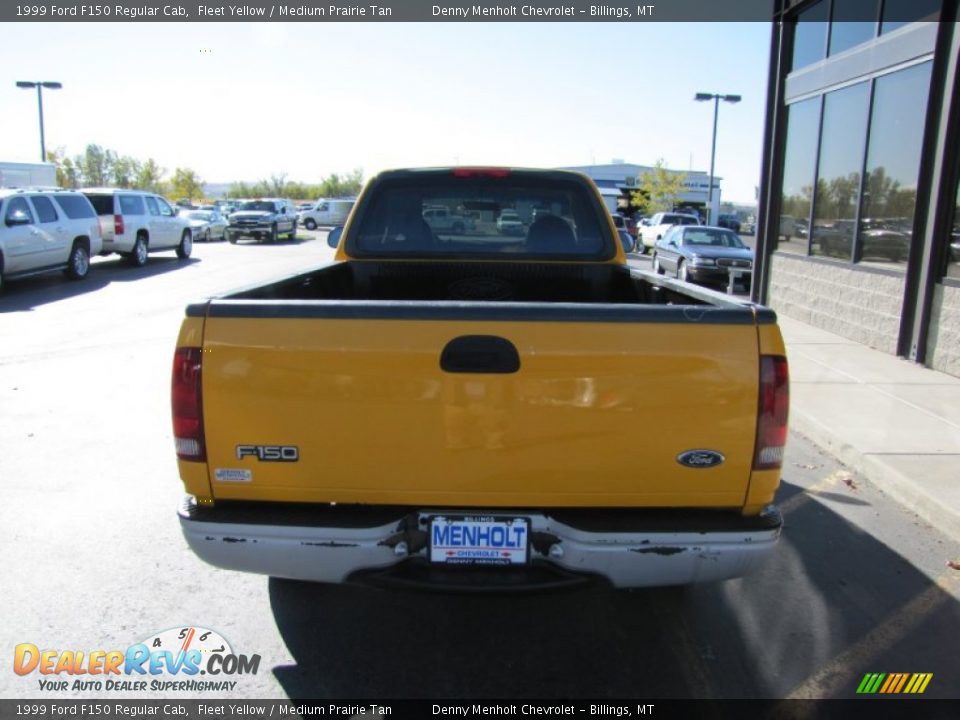 1999 Ford F150 Regular Cab Fleet Yellow / Medium Prairie Tan Photo #12