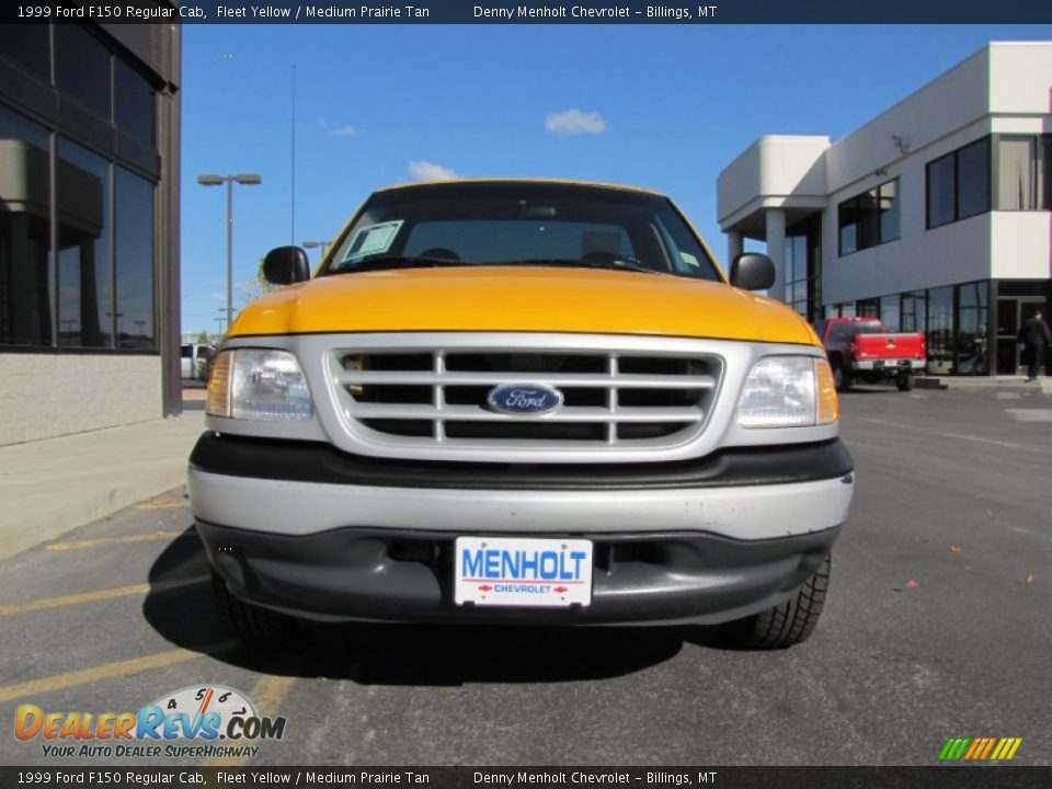 1999 Ford F150 Regular Cab Fleet Yellow / Medium Prairie Tan Photo #16