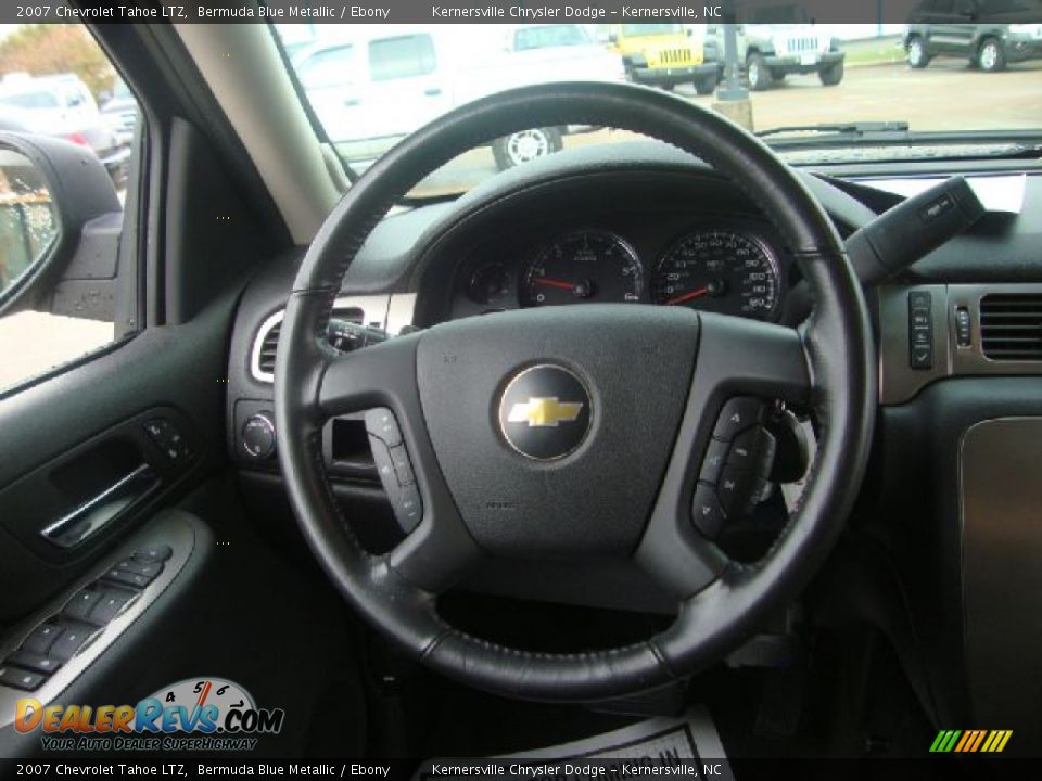 2007 Chevrolet Tahoe LTZ Bermuda Blue Metallic / Ebony Photo #27