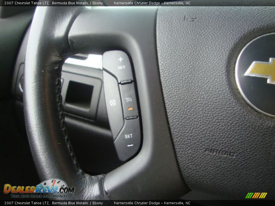 2007 Chevrolet Tahoe LTZ Bermuda Blue Metallic / Ebony Photo #29