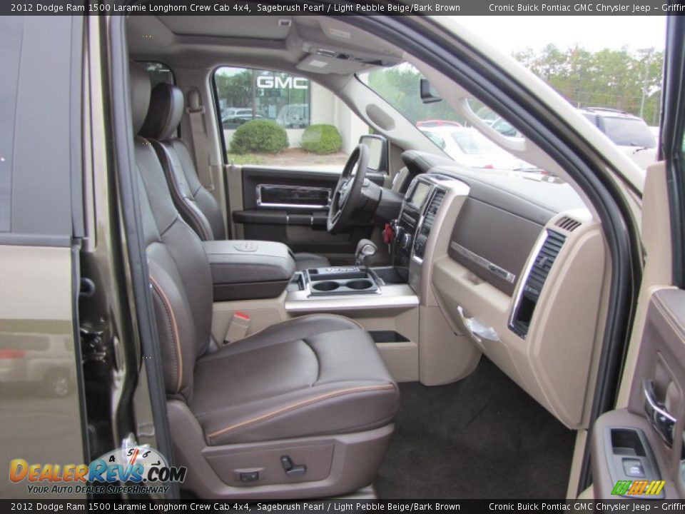 2012 Dodge Ram 1500 Laramie Longhorn Crew Cab 4x4 Sagebrush Pearl / Light Pebble Beige/Bark Brown Photo #14