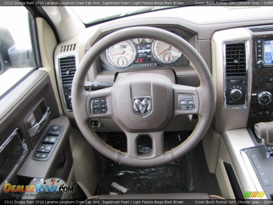 2012 Dodge Ram 1500 Laramie Longhorn Crew Cab 4x4 Sagebrush Pearl / Light Pebble Beige/Bark Brown Photo #16