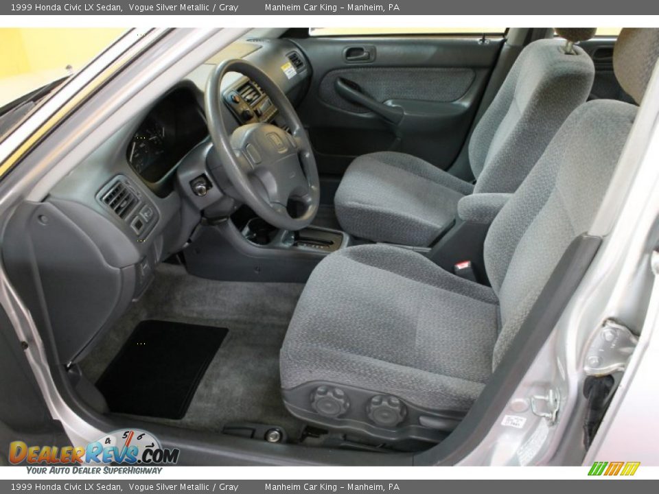 Gray Interior 1999 Honda Civic Lx Sedan Photo 10