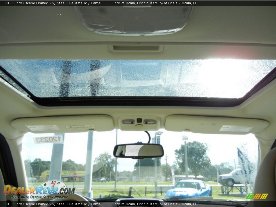 2012 Ford Escape Limited V6 Steel Blue Metallic / Camel Photo #7