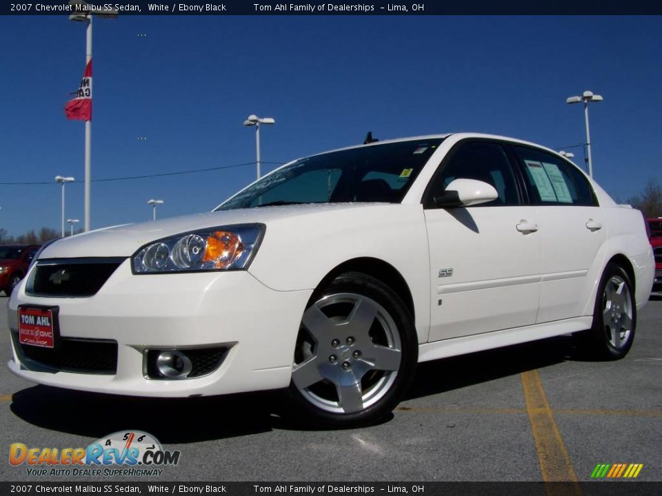 2007 Chevrolet Malibu SS Sedan White / Ebony Black Photo #1