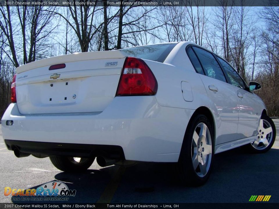 2007 Chevrolet Malibu SS Sedan White / Ebony Black Photo #5