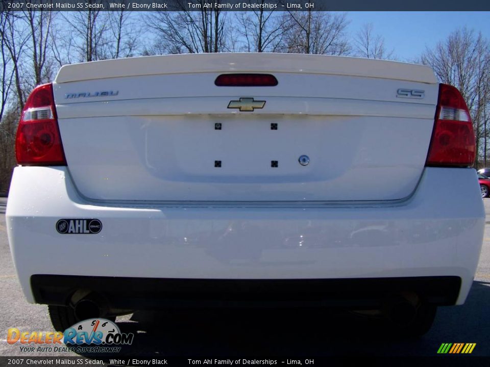 2007 Chevrolet Malibu SS Sedan White / Ebony Black Photo #6