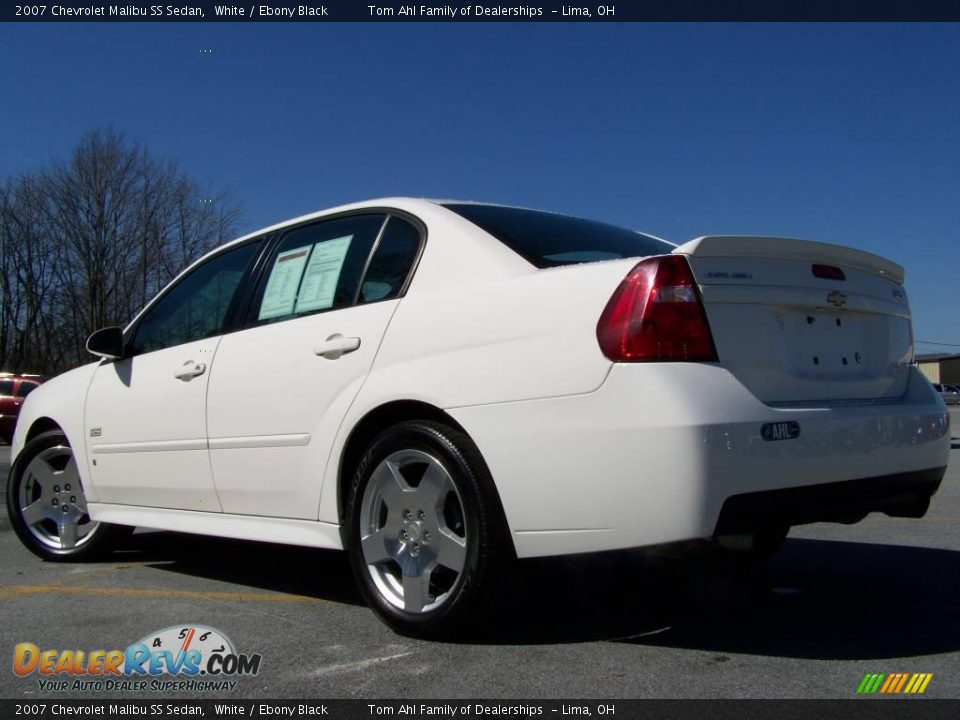 2007 Chevrolet Malibu SS Sedan White / Ebony Black Photo #7