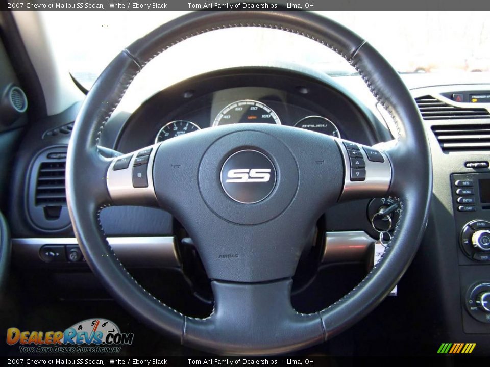 2007 Chevrolet Malibu SS Sedan White / Ebony Black Photo #19