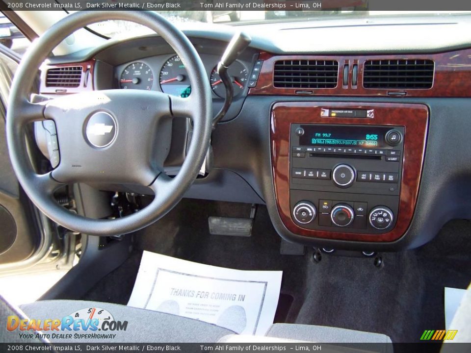 2008 Chevrolet Impala LS Dark Silver Metallic / Ebony Black Photo #10