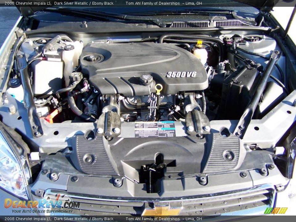 2008 Chevrolet Impala LS Dark Silver Metallic / Ebony Black Photo #11