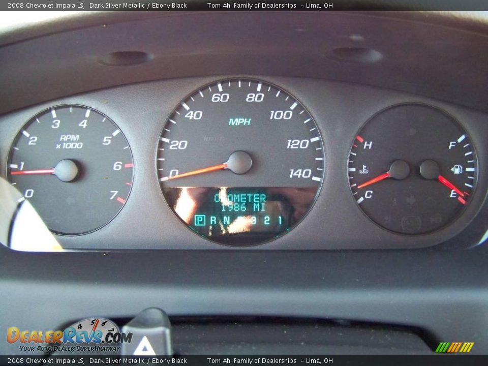 2008 Chevrolet Impala LS Dark Silver Metallic / Ebony Black Photo #12