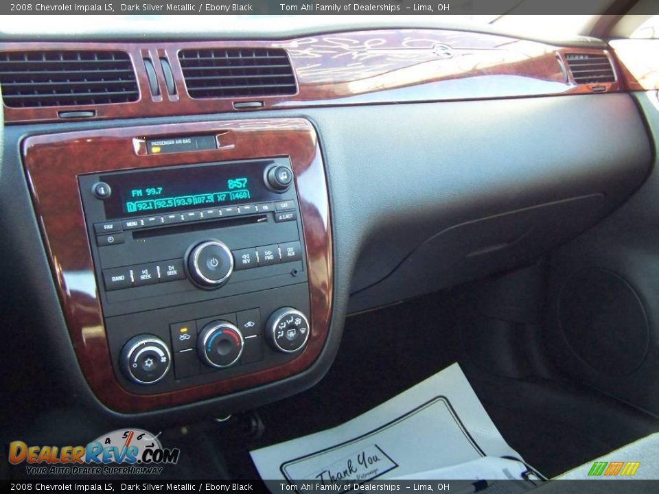 2008 Chevrolet Impala LS Dark Silver Metallic / Ebony Black Photo #14