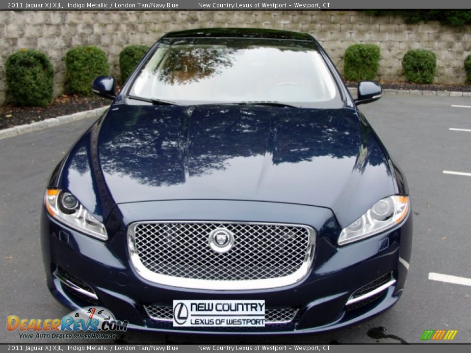 2011 Jaguar XJ XJL Indigo Metallic / London Tan/Navy Blue Photo #2