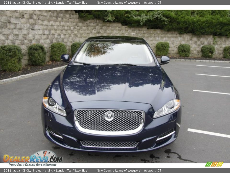 2011 Jaguar XJ XJL Indigo Metallic / London Tan/Navy Blue Photo #3