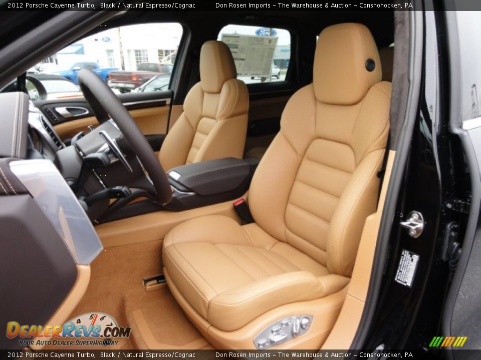 Natural Espresso/Cognac Interior - 2012 Porsche Cayenne Turbo Photo #16