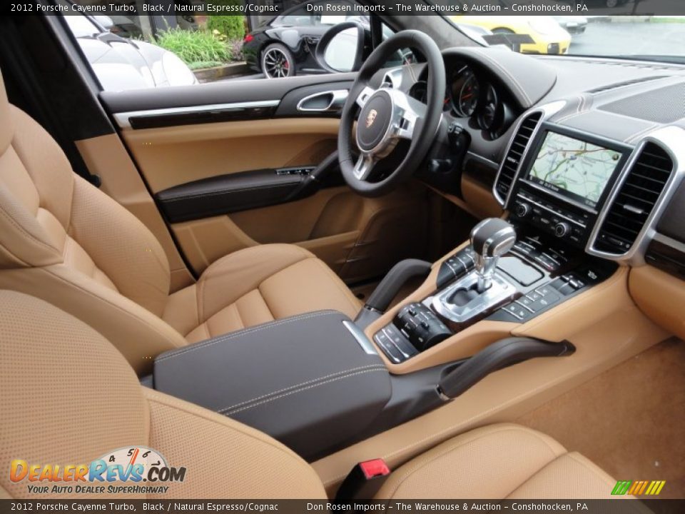 Natural Espresso/Cognac Interior - 2012 Porsche Cayenne Turbo Photo #18
