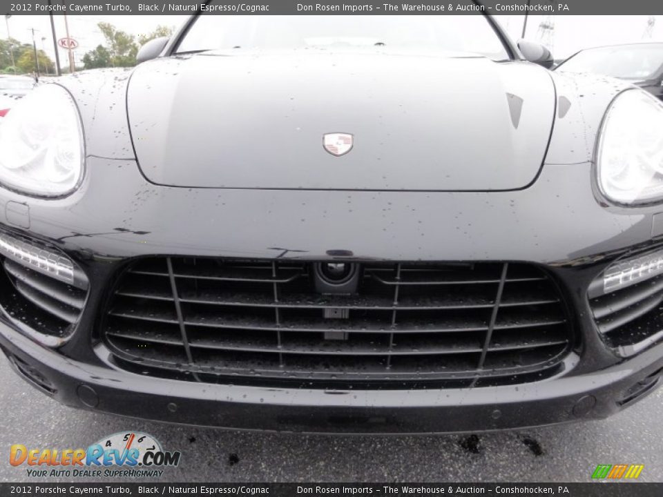 2012 Porsche Cayenne Turbo Black / Natural Espresso/Cognac Photo #30
