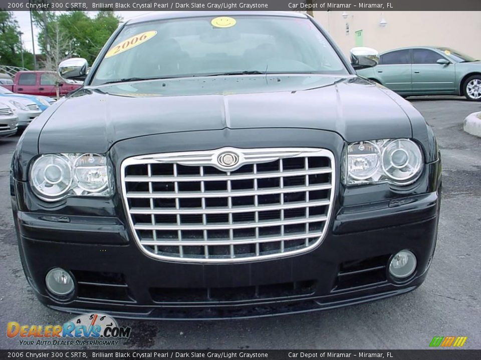 2006 Chrysler 300 C SRT8 Brilliant Black Crystal Pearl / Dark Slate Gray/Light Graystone Photo #8
