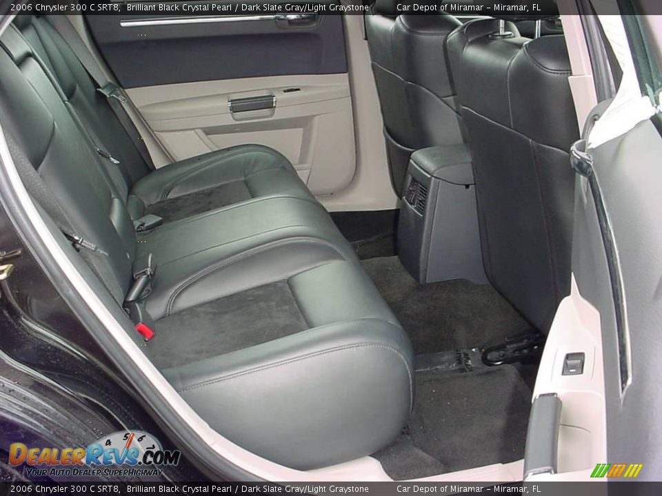 2006 Chrysler 300 C SRT8 Brilliant Black Crystal Pearl / Dark Slate Gray/Light Graystone Photo #11