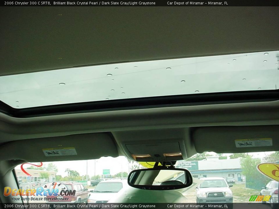 2006 Chrysler 300 C SRT8 Brilliant Black Crystal Pearl / Dark Slate Gray/Light Graystone Photo #12
