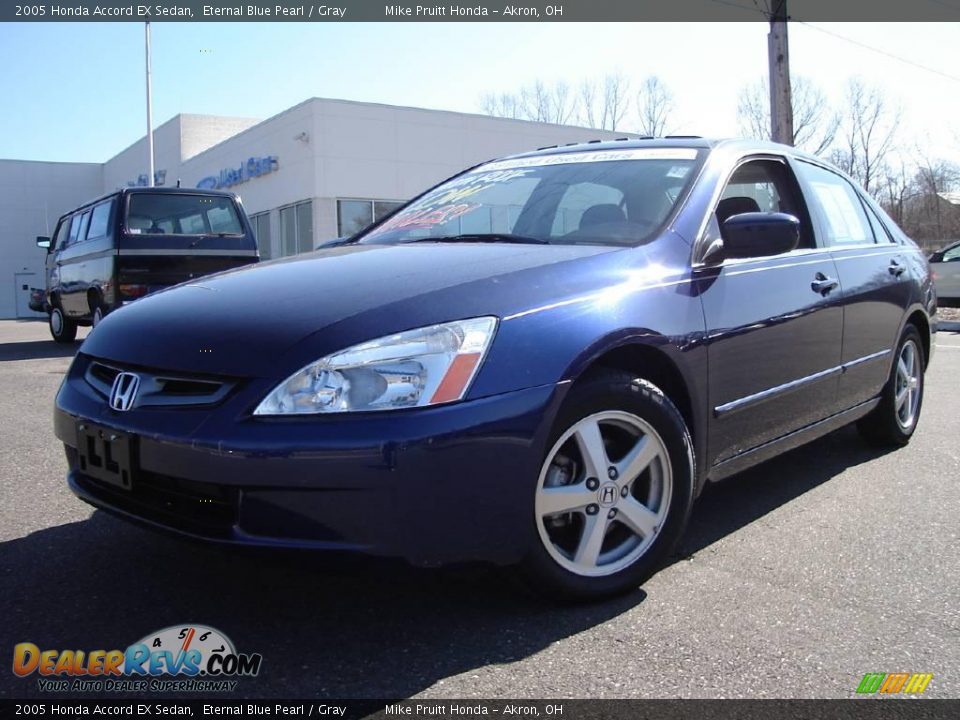 2005 Honda Accord EX Sedan Eternal Blue Pearl / Gray Photo #1