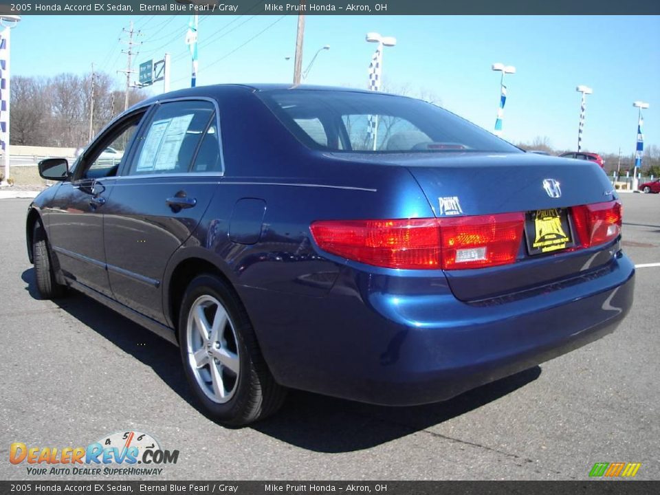 2005 Honda Accord EX Sedan Eternal Blue Pearl / Gray Photo #3