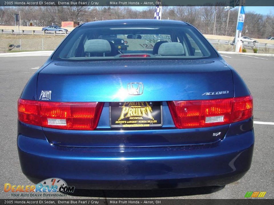 2005 Honda Accord EX Sedan Eternal Blue Pearl / Gray Photo #4