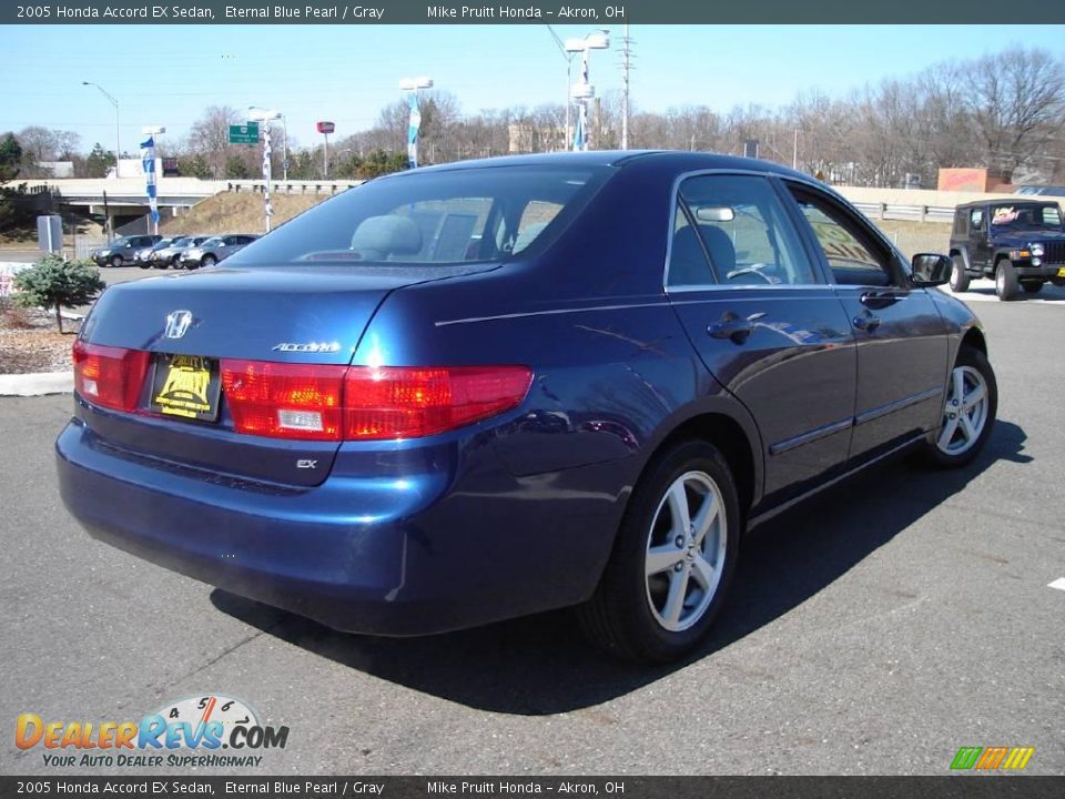 2005 Honda Accord EX Sedan Eternal Blue Pearl / Gray Photo #5