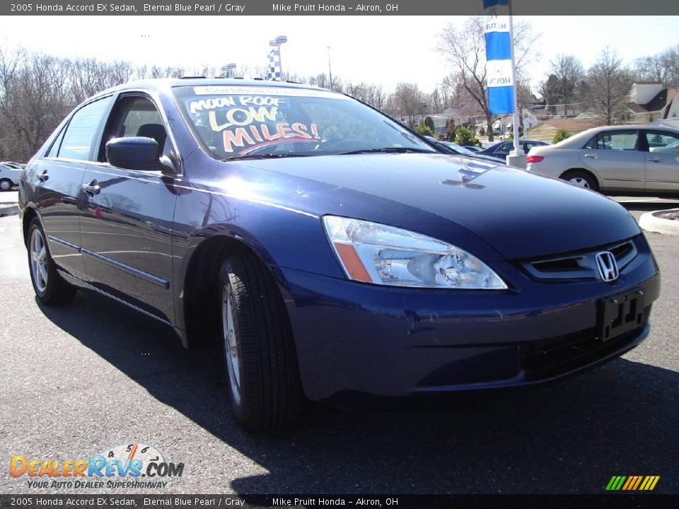 2005 Honda Accord EX Sedan Eternal Blue Pearl / Gray Photo #7